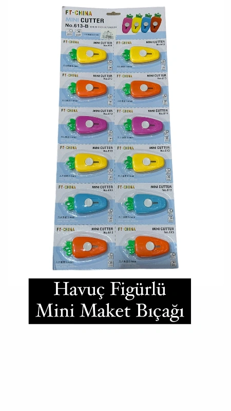 FİGÜRLÜ MAKET BIÇAĞI / 12Lİ PAKET